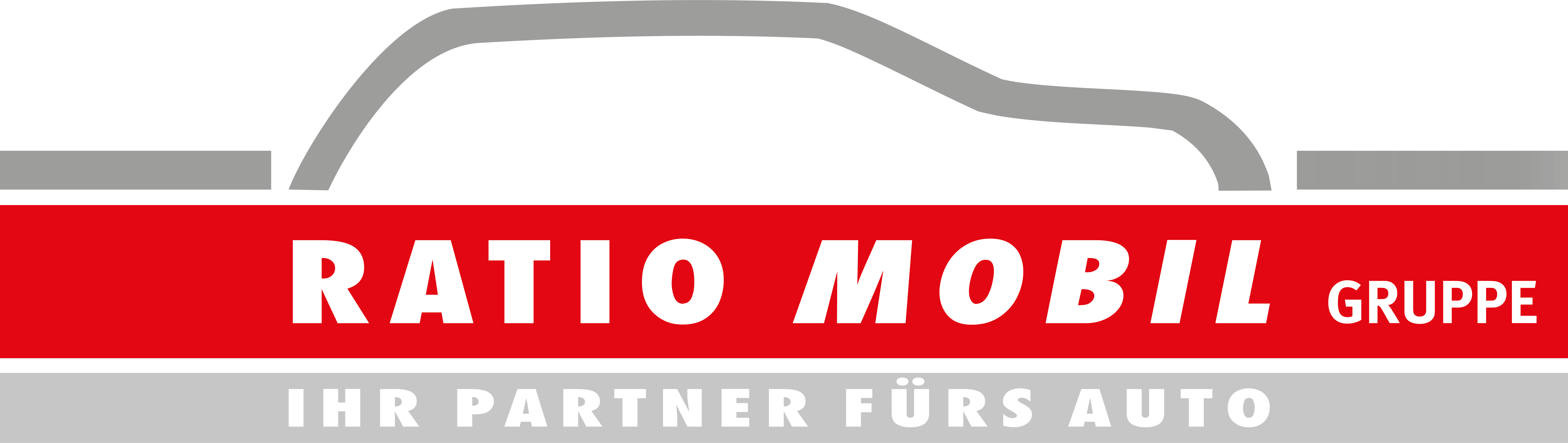 Das RATIO-MOBIL-Logo, ein stilisiertes Fahrzeug
